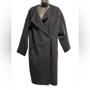 Maje Oversize Mohair and Wool Cocoon Coat